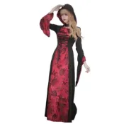 (店+)斗篷吸血鬼-大人版 WULA烏拉 萬聖節女吸血鬼服裝 女巫裝 酒紅色吸血鬼女裝 萬聖節裝扮 女巫裝