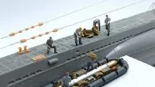 +柚子模型 1/144  U艇 UBOAT VIIC 海上補給橡皮艇 補給場景YZ-011