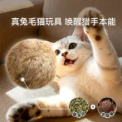 喜挖2店 神經貓兔毛球貓玩具長毛球小貓幼貓成貓玩耍消耗精力貓玩具球