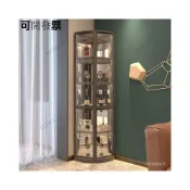 (店+)樂高強化玻璃展示櫃 酒櫃現代簡約轉角櫃輕奢客廳多功能三角櫃小戶型角落書櫃