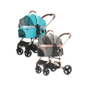 【Mommywant】Ingborsa鋁合金車包分離寵物推車(狗推車/寵物外出推車/貓推車/寵物手推車/折疊式推車)