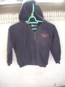 HANG TEN  8-9 兒童外套 夾克 長袖帽T   100% COTTON  純棉 內面刷毛 保暖 深藍色      男女皆可