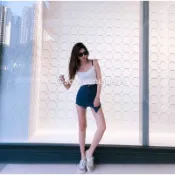 someone jeans 不規則下襬褲裙 原價890 B0017699