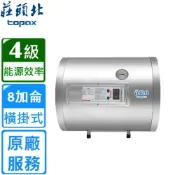 【全聯線上購】【TOPAX 莊頭北】橫掛式 儲熱式電熱水器8加侖6KW((TE-1085W 原廠安裝))