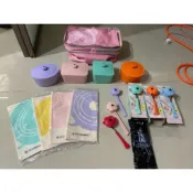 7-11法國 LE CREUSET Hello kitty食尚餐具組 便當盒 餐墊 保冷摺疊提籃保冷提籃 保冷袋 野餐籃