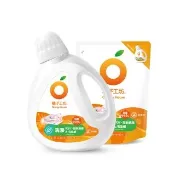 【Orange house 橘子工坊】天然無香精制菌洗衣精-洗淨病毒升級版 1+1組(1800mlx1瓶+1700mlx1包)