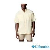 Columbia 哥倫比亞 男款-防曬UPF40快排短袖襯衫-檸檬黃-UFM72660CT/JS