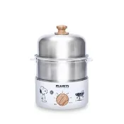 【SNOOPY 史努比】不銹鋼多功能蒸蛋機SP-HL77E(蒸蛋器/蒸籠/電鍋/蒸鍋)