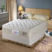 【ESSE 御璽】台灣製單人加大乳膠紓壓三線2.5硬式彈簧床墊3.5x6.2尺x24cm尊爵護背款