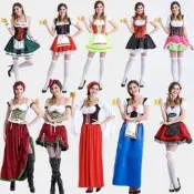 【新祥cos】萬聖節德國啤酒節服裝叮咚服青島啤酒節服啤酒妹服裝酒吧舞臺裝