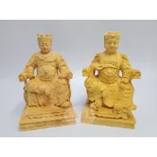 〔歡喜佛具〕3吋6黃楊木 廣澤尊王 郭聖王公 翹腳仔｜雕工細緻 表情生動｜神尊 神像 佛像