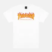Thrasher Flame - White T恤 #1