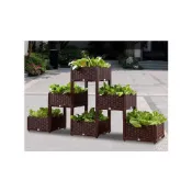 (店+)【望星願】種植箱 菜苗 種花 頂樓 陽台 烏龜 特大 種菜 長方形 蔬菜 花盆 組合式植盆 陽臺 樓頂種菜神器 家用花箱槽 種植盒