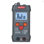 NJTY掌上液晶數字萬用表自動量程NCV 4000計數真RMS智能通用測試儀600V電壓表歐姆和電壓測試儀測量AC/DC