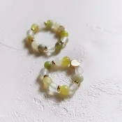 青梅綠茶天然晶石尾戒(俄羅斯花玉.4A新山玉)
