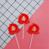 壽桃生日蛋糕插牌3入｜長輩生日／壽宴蛋糕｜六分埔禮品