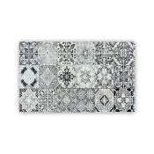 【半島良品】頂級慢回彈防油防滑皮革地墊_45x75cm_歐式風格(止滑 防水 免打理 回彈 可愛)