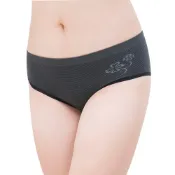 (店+)【UNI-TOP 足好】685竹炭抑菌日系簡約風銀纖維女三角內褲★2件★(中腰女內褲.涼感內褲.女生內褲.抗菌內褲)