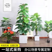 協貿國際日用品生活7館 仿真植物裝飾大型北歐假綠植盆栽擺件旅人蕉龜背竹散尾葵落地套裝