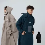 【OutPerform】背包款-ACE半斜開雙拉鍊連身式雨衣(半斜開雙拉鍊 重量更輕)
