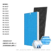 (店+)【SHARP 夏普】抗菌抗敏 適用 FU-W43T FU-S51T  FU-51E2C/51E3C/51K5C/S40CX/T43CX/S51CX/T51CX/W43CX/W53CX/Y53CX/U53CX 空氣清淨機 濾網 濾心 HEPA FZ-W53SEF / FZ-S51HF