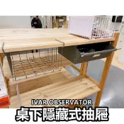 俗俗賣 IKEA代購 OBSERVATÖR 夾式網籃 抽屜 桌下抽屜 鐵藝櫥櫃下掛 懸掛收納籃 置物籃 收納架 蔬果架