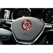 福斯 GOLF CADDY TOURAN TIGUAN POLO LUPO 方向盤 貼標 飾圈 貼片 裝飾 改裝