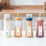 【Dagebeno荷生活】北歐風食品級擠壓式醬料瓶 蕃茄醬油膏沙拉醬蜂蜜調味料瓶(3入)