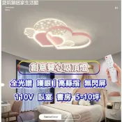古瓷堂日本回流瓷器 北歐簡約吸頂燈 創意愛心吸頂燈 LED護眼吸頂燈 110V吸頂燈 兒童房 房間燈 臥室燈