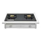 (店+)【林內】RBTS-227GC(B) 嵌入式傳統玻璃雙口爐 (含基本安裝)｜嵌入爐｜銅合金爐頭｜真親子爐頭｜熄火安全裝置｜瓦斯爐｜