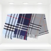 BURBERRY 經典格紋100%喀什米爾羊毛圍巾(三色)