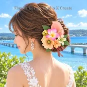 Pinkoi 代購 - 火鶴花與雞蛋花髮飾 熱帶風情髮飾 9 件套 | 雞蛋花度假婚禮草裙舞