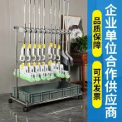 心靈避風港 【不鏽鋼落地】拖把架 清潔工具收納架 掃把架 墩布架 置物架 商用收納架 移動式設計 多功能掛鉤 通風瀝水 免打孔安裝 廚房浴室陽臺適用