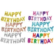 (店+)生日字母氣球 (生日氣球 生日快樂 英文字母 生日字母 生日派對 佈置道具 鋁膜 氣球 週歲 滿月 成年禮)