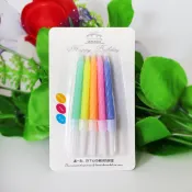 【宜焙】(隔日) 彩色螺旋蠟燭 10入 生日快樂蠟燭 彩虹蠟燭 蛋糕臘燭 慶生蠟燭 蠟燭