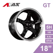 真便宜 [預購]Alliance泓越 AVAS旋壓鋁圈輪框 GT 18吋 5孔108/8.5J/ET40(MIB黑色滾銀邊)