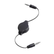 (店+)可伸縮式手機音頻線 AUX IN 數據連接線 車載音響MP3轉接線