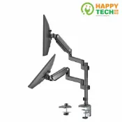 【HappyTech】TC56-24 鋁合金 17~34吋液晶 雙螢幕電腦架 液晶電視架 電腦螢幕支架 夾鎖桌2用