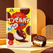 人氣熱賣🚀日本進口零食森永月光奶油曲奇餅乾mini巧克力派棉花糖夾心小 