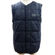【DOKODEMO】全新未使用商品 ▼ MONCLER GENIUS 7 MONCLER FRAGMENT HIROSHI FUJIWARA Moncler Genius 7 Fragment Hiroshi Fujiwara 2024款 VAILE GILET logo patch down vest Navy 3 Authentic Men's