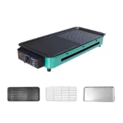 (店+)【佳美多】特價現貨清倉 電烤盤 燒烤盤 電烤爐 家用燒烤一體 小型無煙烤串機 便攜電燒烤爐 煎烤兩用電烤盤 家用燒烤機 大功率烤盤