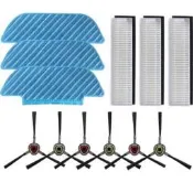 現貨 副廠 ECOVACS 科沃斯 DEEBOT OZMO Slim11 10 掃地機器人邊刷 濾網 拖布 邊刷 套裝