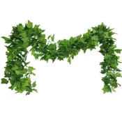 (店+)(台灣現貨) 仿真藤蔓 葡萄葉 爬山虎藤條 仿真葉子 塑膠植物 假花裝飾 假藤蔓 假植物 假綠植 寶來小舖