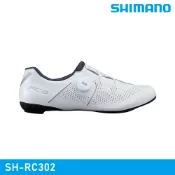 SHIMANO 男 SPD-SL自行車卡鞋 SH-RC302｜白色 (EU36~52) 寬楦版