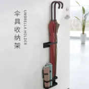 【臺灣出貨】🔥🔥磁吸雨傘架玄關入戶門口置物架神器鐵門門後收納架防盜門壁掛傘架❤️