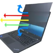 (店+)【Ezstick】Lenovo ThinkPad T14 Gen4 防窺片｜檔片式固定設計｜防藍光/防眩光｜360度/四向視角防窺