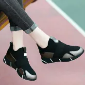 (店+)運動休閒鞋娃娃鞋健步鞋帆布鞋休閒鞋女鞋小白鞋氣墊鞋寬楦增高輕便軟底輕量透氣大尺碼厚底豆豆鞋旅遊鞋一腳蹬健走鞋久站不累腳時尚百搭減壓好走拉長腿部避震半拖不擠腳氣墊