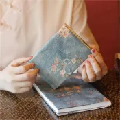 HOW手帳 錢麗【手工布書衣】34款 A5/A6 燙金花布 布書衣 布藝書皮 可調節書衣 手帳書衣 布質書衣