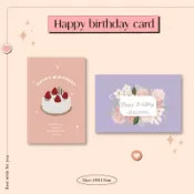 生日卡🎂 明信片【S-01】含信封 單面印刷背面空白 現貨不用等 卡片 滿百不含運出貨