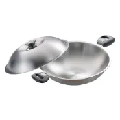 (店+)【PERFECT 理想】極緻316不鏽鋼七層複合金炒鍋40cm雙耳附蓋台灣製造  IH爐可用 Leidea 樂德兒 出遊必備、開學